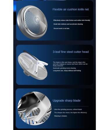 Kecung Portable Electric Shaver Pocket Shaving for Men Mini Beard Shaver LCD Power Display Rechargeable Travel Home Shaver-D Easy Install - Buy Online on GoSupps.com