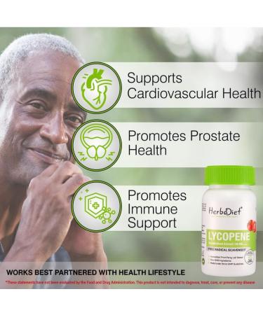 Lycopene 50mg Capsules - Natural Prostate & Immune Support - Antioxidant for Heart Vision & Eye Health - Pure Tomato Extract (120 Caps) - International Shipping Available - Buy Online on GoSupps.com