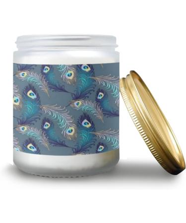 Shop Lavender Candles - Aromatherapy Scented Jar Candles - 7 oz Gift Set for Women - Perfect Birthday Gift with Peacock Feather Design - Buy Online on GoSupps.com