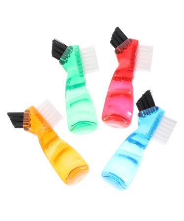 Hapinary 4 pieces toothbrush mini brush mini brushes for at home cleaning brushes for the household prosthesis brush Small household brushes plastic travel dental floss wearable