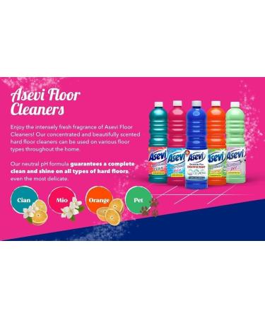 Asevi Floor Cleaner Bundle - Concentrated Spanish Cleaning Products - Pack of 6 x 1L - Buy Online on GoSupps.com
