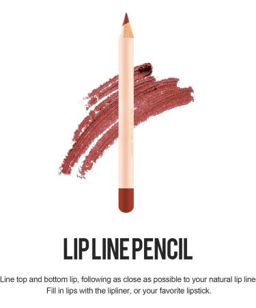 Set of 12 matte lip pencils convenient nourishing stick for lip makeup lip color long-lasting multifunctional product for women mothers friends makeup lovers choice - Buy Online on GoSupps.com