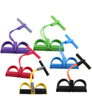 GOTOTOP Tube Pedal Puller - High Strength Elastic Abdomen Expander for Home Gym Workouts | Fitness Equipment for Sit-Ups Arm & Waist Training (Red - Buy Online on GoSupps.com