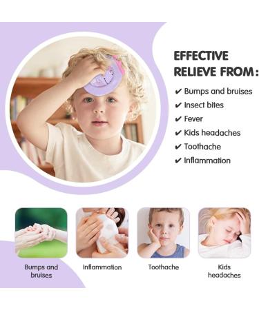 Hilph Cool Pads for Kids - 3 Pack Cooling Pillows with Soft Fabric Shell | Ideal for Toothache Relief & Swelling | Versatile Cold & Warm Compress - Buy Online on GoSupps.com