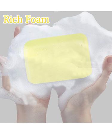 Lemon Soap Organic Soap Bar Natural Soap Vegan Cruelty Free No SLS or Parabens Handmade Moisturising Soap Bar for Face and Body - Buy Online on GoSupps.com