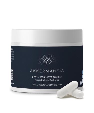 InfiniWell Akkermansia Probiotic for Digestive Health - Support Healthy Longevity Immunity & A Balanced Gut Microbiome with Akkermansia Muciniphila Probiotics (60 Capsules)