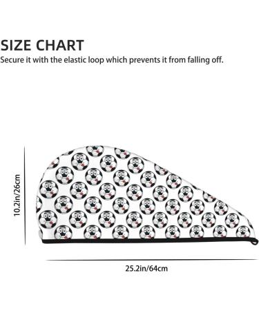 Happy Football Women's Coral Velvet Quick Dry Hair Cap - Anti-Frizz Strong Water Absorption Turban for Long Thick Hair - One Size Fits All - Buy Online on GoSupps.com