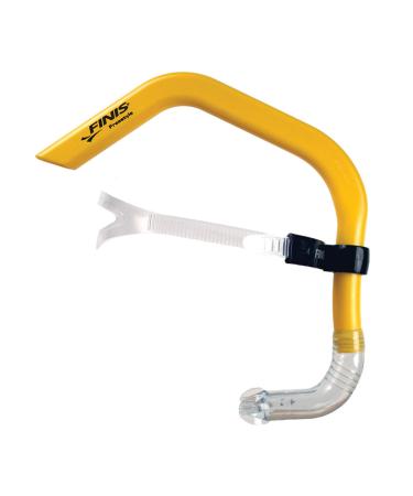 FINIS Freestyle Center-Mount Swimming Snorkel , Yellow, Adult