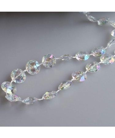 SKY CANDYBAR 99FT DIY Garland Diamond Acrylic Crystal Beads Strand for Wedding & Party Decor - Iridescent - Buy Online on GoSupps.com