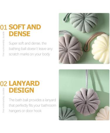 Buy Pack of 3 Exfoliating Shower Loofahs with Hanging Rope Ideal for Home & Hotel Bathing - Buy Online on GoSupps.com
