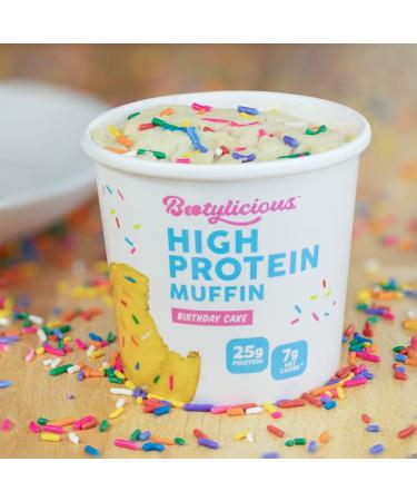 Bootylicious High-Protein Muffin 12-Pack | 25g Protein | 7g Net Carbs | 1.86-1.76oz Cup | Variety Pack - Buy Online on GoSupps.com