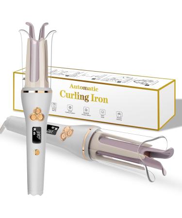 Automatic Curling Iron - 7 Temps Anti-Scald & Tangle-Free Portable Ceramic Hair Curler | Fast Heating & Auto Shut-Off | International Shipping - Buy Online on GoSupps.com