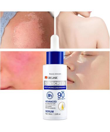 Sun Serums - Face Sun Cream SPF 90 Skin Protection Vitamin E Face Serums 50ml for Face and Body Sysdisen - Buy Online on GoSupps.com