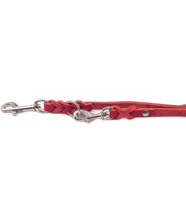 Premium Adjustable Dog Liner for Small & Large Dogs - 2.80m x 12mm Red | Durable Double Linen Leash - Buy Online on GoSupps.com