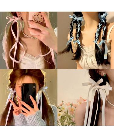 10 Pcs Long Ligaments Hair Loop Clips - Stylish Satin Hair Accessories for Women & Girls - Buy Online on GoSupps.com