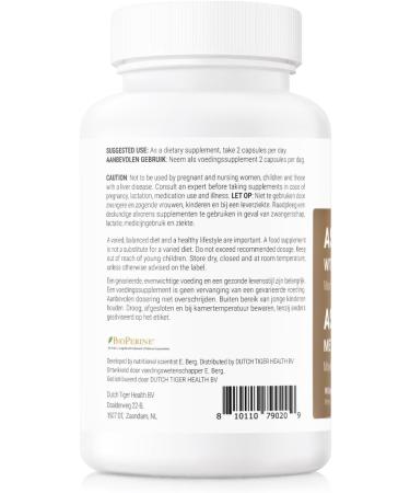 Dr Berg Nutritionals Berg Ashwagandha Capsules 1000mg Includes Ashwagandha Root with Black Pepper 90 capsules - Buy Online on GoSupps.com