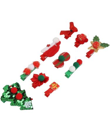 Canlierr Glitter Christmas Hairpins Comfortable Fashionable Accessory Ideal for Holiday and Festive Events with Clips for Cosplay Photo Booth Props - Buy Online on GoSupps.com