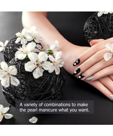 Lurrose 12 Boxes jewelry accessories nail art gems nail micro nail rivets studs nail tech accessories nail crystal beads nail art charms nail paillette manicure jewels Glass sand 3d pearl - Buy Online on GoSupps.com