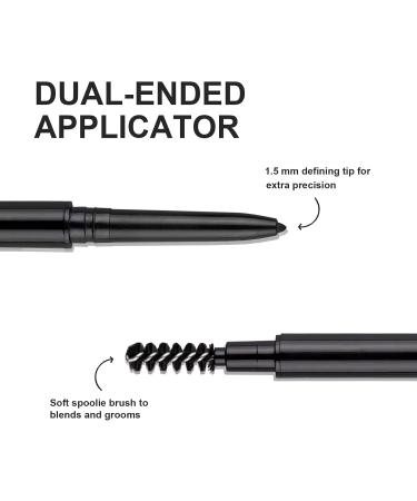 2 Packs Ultra Slim Eyebrow Pencil Micro Brow Definer Pencil with eyebrow razor Waterproof Long-lasting Precise Fine Tip Applicator for Perfect Brows Black - Buy Online on GoSupps.com