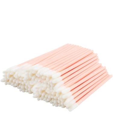 50 Pcs Disposable Lip Wands Applicator | Premium Lipstick & Eye Shadow Brush Tool for Women - Light Pink - Buy Online on GoSupps.com