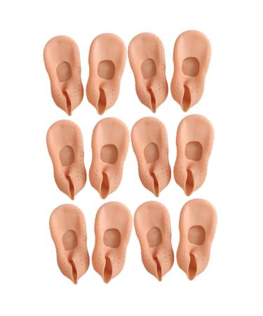 Beavorty 6 Pairs Beach Socks SEBS Socks Heel Sleeve for Plantar Plantar Inserts Silicone Gel Heel Socks Non Slip Socks moisturizing Sleeves Anti Slip Socks Lotion