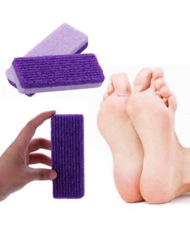 ghfashion Foot Pumice Stone Sponge Block Callus Remover Feet Hands Scrub Manicure Nail Tools Pedicure Care Purple - Buy Online on GoSupps.com