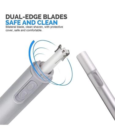 Mini Battery-Powered Nose & Ear Hair Trimmer - Stainless Steel Blades for Precision Grooming | Global Shipping Available - Buy Online on GoSupps.com