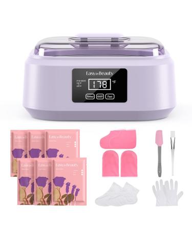 EasyinBeauty Paraffin Wax Machine for Hand and Feet Touchscreen 3000ml Paraffin Wax Warmer with 6 Pack Lavender Wax (2.64lbs) Paraffin Hot Wax Spa for Therapy Paraffin Bath for Smooth and Soft Skin White