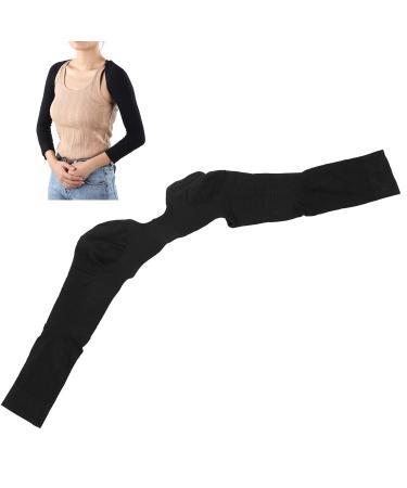 Back Shoulder Protector Arm Sleeve Posture Corrector Arm and Shoulder Corset Arm Slimming Shaper(Black M) - Buy Online on GoSupps.com