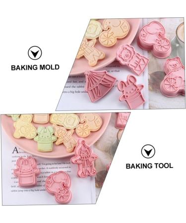 Zerodeko 1 Biscuit Mold Fudge Animal Crackers Pasties Cake Mold Baking Cookie Mold Three-Dimensional Stamp 3D 7.6x5cm Pink - Buy Online on GoSupps.com