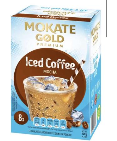 mokate Gold Premium Iced Coffee Mocha Flavour *2x boxes 8x sachets* - Buy Online on GoSupps.com