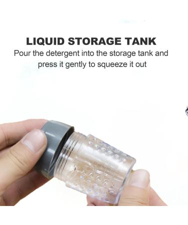 Soap Dispensing Dish Brush - Push Dispensing Dish Soap Scrubber Brush | Multifunctional Ergonomic Steel Scrubber Kitchen Cleaning Brush or Dishes Pot Pan Kitchen - Buy Online on GoSupps.com