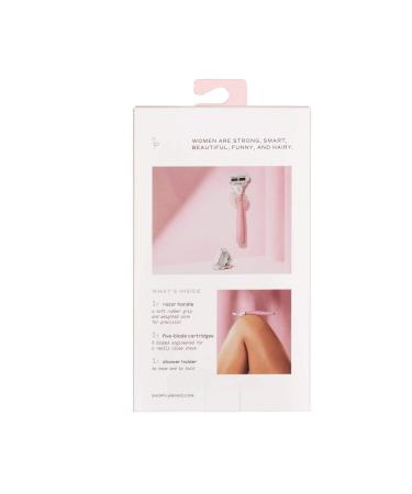 Flamingo Women's 5-Blade Razor + Replacement Cartridge - Desert Rose - Buy Online on GoSupps.com
