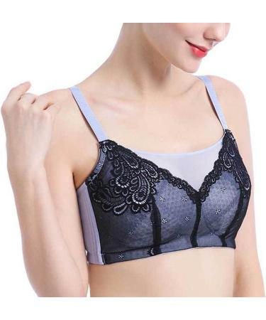 Buy XWSM Mastectomy Bras with Pockets | Cotton Tubeau Tube Top Cable-Free Sports Underwear | Post-Op Comfort | Size 38/85C | Blue - Buy Online on GoSupps.com