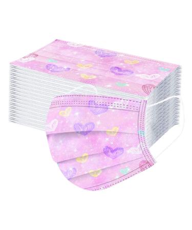 Writtian 50 pieces disposable 3 LAGIG MUSTION PROTECTION with motif printed breathable multifunction cloth Bandana Narrow scarf scarf for unisex adult mouth and nose protection women men