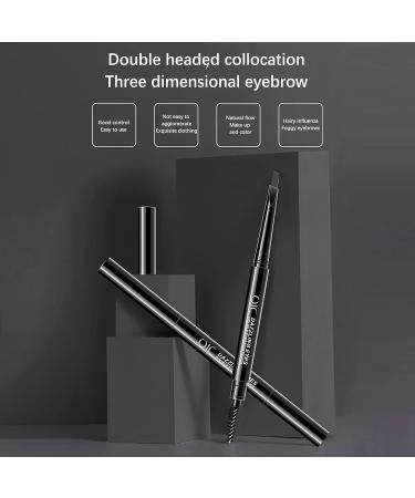 Professional Makeup Eyebrow Pencil | Stay & Me Waterproof Micro Brow Pencil with Brush | Vegan Durable Dual-Ended Brow Tool - Buy Online on GoSupps.com