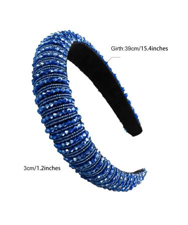 Shop SciCent Rhinestone Stem Straps - Sparkling Pearl & Sequin Headstrap for Women & Girls | Thickly Padded Wide Sponge Hairband - Buy Online on GoSupps.com