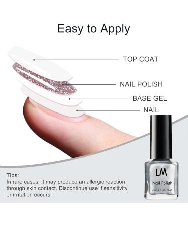 Metallic Nail Polish - Mirror Nail Varnish - 6ML Quick Drying Silver Nail Polish - Metallic Effect Nail Art Polish - Chrome Nail Polish - No UV Needed Father (Silver) - Buy Online on GoSupps.com
