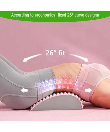 Refresh Neck & Back Extensor Pillow | Lumbar Spine Support & Stretcher (Pink) - International Shipping Available - Buy Online on GoSupps.com