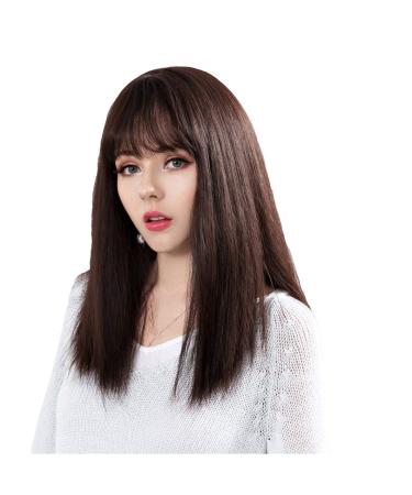YYF-Wig Breathable wig female high quality medium length realistic Japanese and Korean sweet Harajuku style fashion