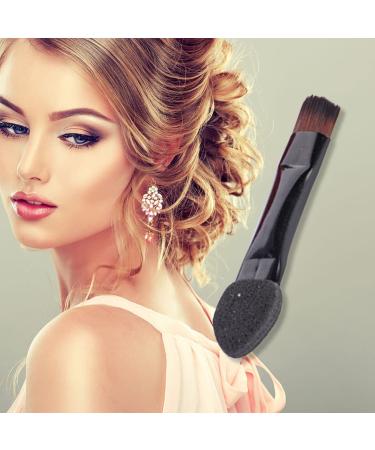 Uonlytech Dual Ended Makeup Sponge Brush Set - 50pcs Black Double Sided Eyeshadow Applicators for Women & Girls | Travel Makeup Tools - Buy Online on GoSupps.com