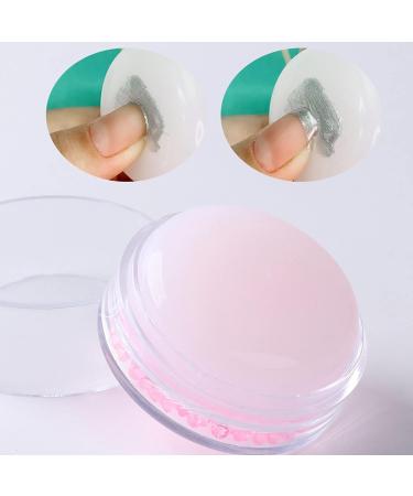 Shop Hshduti Transparent Nail Stamps - Silicone Gel Nail Art Tool for Perfect Manicures - Removable & Non-Deforming Round Design in Pink - Buy Online on GoSupps.com