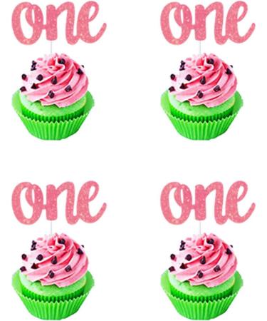CZolden Watermelon Cake Toppers Kits One in a Melon Cupcake Topper Baby Shower 1st Birthday Supplies Watermelon Birthday Party Supplies - Buy Online on GoSupps.com