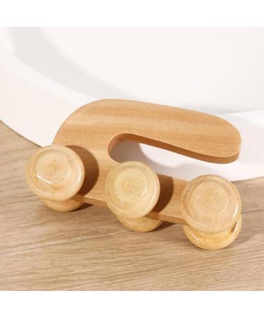 Gleavi Wooden Roller Massage Device - Acupressure Ball & Muscle Roller for Deep Tissue Body Massage - Perfect for Calves & Relaxation - Buy Online on GoSupps.com