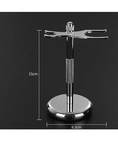 Premium Badger Hair Shaving Brush Set with Stainless Steel Beard Stand | Professional Grooming Essentials - Buy Online on GoSupps.com