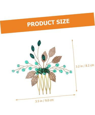 FRCOLOR Bridal Crystal Hair Comb Wedding Hair Accessories Crystal Flower Hair Comb Bridal Accessories Hair Accessories Tiara Wedding Hair Comb Wedding Bridal Hair Comb Wedding Hair Comb Set of 2 - Buy Online on GoSupps.com