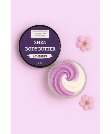 PureBellissimo Lavender Shea Body Butter Deep Moisturizing Whipped Body Butter for Dry & Sensitive Skin Natural Shea & Cocoa Butter Blend Body Glaze Butter for Ultra Soft Skin - Buy Online on GoSupps.com