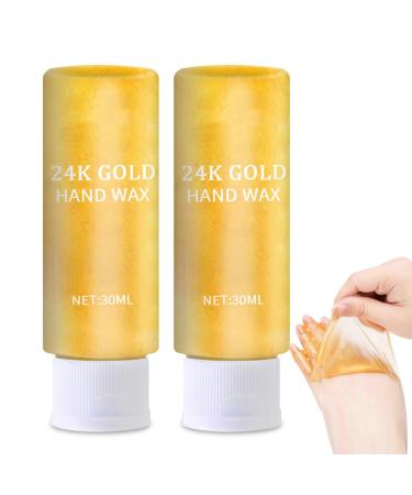 Honey Peel Off Hand Mask, Moisturizing Repair Hand Mask, 24K Gold Hand Mask, Exfoliating Hand Mask, Repair for Rough Skin for Men & Women (2pc)