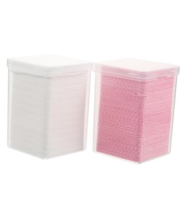 Ipetboom 2 Boxes Eyelash Wipes Nail Wipes for Gel Nails Lint Lint Wipes for Nails Eyelash Glue Remover Pad Lint Nail Wipes for Gel Nails Nail Polish Remover Pad