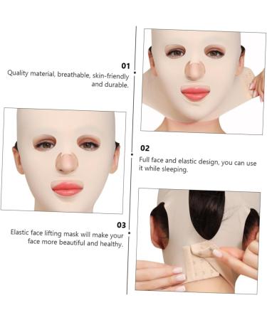 Beavorty 1Pc thin cheek Skin Lifting V- Shape Slimming chin cheek slim double chin strap sleep Skin Tighten Miss 50% spandex makeup skin tightening - Buy Online on GoSupps.com